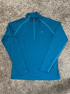 Teal Athletic Long Sleeve Top